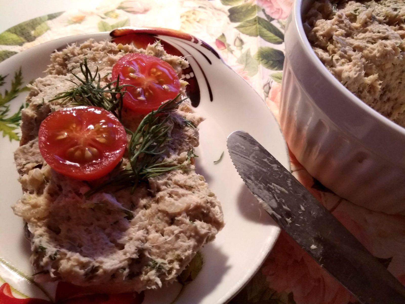 Паштет из горбуши с каперсами
